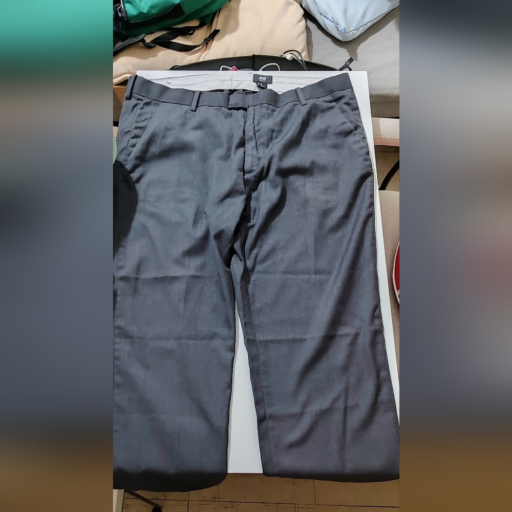 H&M 40R Slim Fit Men's Gray pants